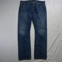 Polo Ralph Lauren 36x32 018 Slim Straight Light Wash Distressed Denim Mens Jeans - £27.72 GBP