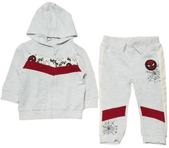 Marvel Spider-Man Baby Boy Hoodie &amp; Jogger Pants 2Pc. Set (Size: 24 months) - £15.52 GBP