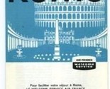 Air France Travel Brochure and Map of ROME Italy 1962 - $14.83