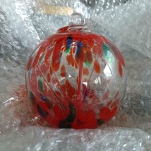 Hanging Glass Ball 3&quot; Diameter Red, Green &amp; Blue Witch Ball (1) WB106 - £13.99 GBP