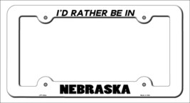 Be In Nebraska Novelty Metal License Plate Frame LPF-354 - $353.59 MXN