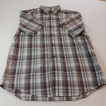 George Button-Down Collar Men's Multicolor Cotton Shirt Short Sleeve M (38-40) image 5