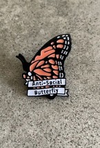 Collectible Anti Social Butterfly Lapel Pin - £3.93 GBP