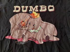 Dumbo Timothy Disney Ladies T Shirt Size XLarge Short Sleeve Black Elephant - £11.66 GBP