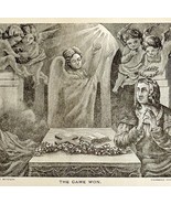 1888 The Game Won Evil vs Good Victorian Religious Art Print Bible DWN9F - $1,104.81 MXN