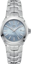 TAG HEUER Link Quartz Date Mother Of Pearl 32mm Ladies Watch WBC1311 - $22,178.64 MXN