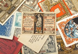 1920&#39;s Alemania Notgeld Dinero 25pc - Halle ,Neufalz,Strasburg,Zerbst - £79.11 GBP