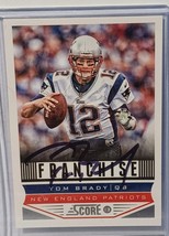 Authenticity Guarantee 
2013 Score Tom Brady Franchise Patriots Autographed s... - £223.02 GBP