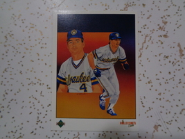 Paul Molitor Brewers 1989 Upper Deck TC Baseball Card. nr mint or better... - $0.40