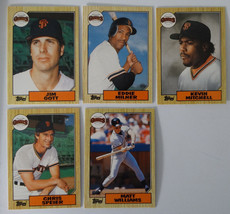1987 Topps Traded San Francisco Giants Team Set of 5 Baseball Cards - £1.56 GBP