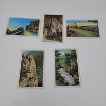 Vintage Ephemera Skyline Drive Shenandoah National Park Linen 5-Postcard 3.5x5.5 - £13.40 GBP