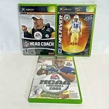 Original Xbox Video Game Football Lot of 3 Games, NCAA 2005 Football NFL..Tested - £11.72 GBP