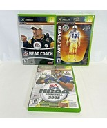 Original Xbox Video Game Football Lot of 3 Games, NCAA 2005 Football NFL... - £11.83 GBP
