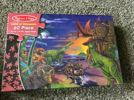 Melissa &amp; Doug Land Of Dinosaurs 60 Piece Jigsaw Puzzle #1372 - £8.89 GBP