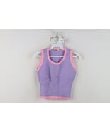Vintage 50s 60s Girls Toddler Size 6 T Blank Ribbed Knit Sweater Vest Pu... - $722.61 MXN