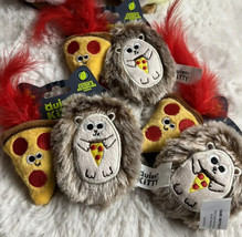 Cat Small Pet Toy Quirky Kitty Pizza &amp; Hedge Hog Catnip &amp; Silvervine Ins... - $6.92