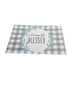 Single Placement Simply Blessed 11x17 Inch Busch+Wine Reversible-Fabric - $21.81 CAD