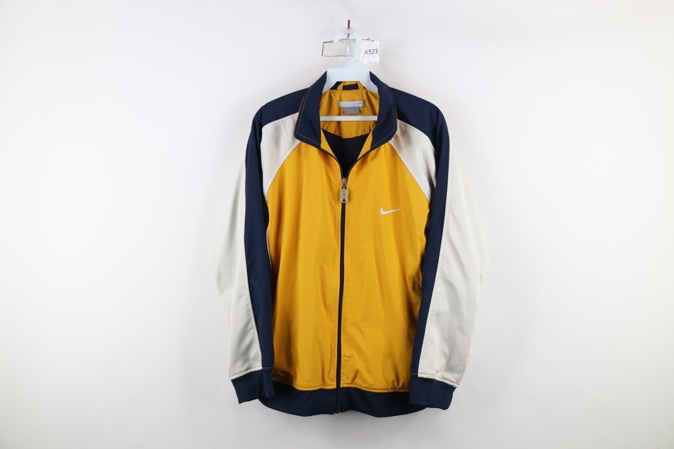 Vintage 90s Y2K Nike Womens XL Travis Scott Mini Swoosh Track Tennis Jacket - $37.83