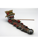 Skull with Roses Incense Burner - $262.79 MXN