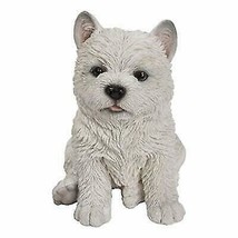 Ebros Sitting West Highland Terrier White Westie Puppy Dog Statue 6.75&quot;High - £23.10 GBP