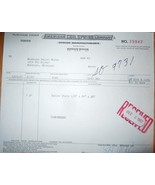 Vintage American Coil Spring Co Muskegon MI Purchase Order 1957 - $5.47 CAD
