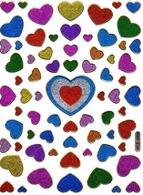 A173 Heart Love Kids Kindergarten Sticker Decal Size 13x10 cm / 5x4 inch Glitter - £1.99 GBP