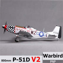 Fms Rc 800MM Mini Warbird P51 P-51 Mustang V2 Big Beautiful Doll 2S 4CH Pnp Rc A - £106.69 GBP+