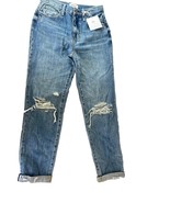 PISTOLA Womens Jeans PRESLEY DISTRESSED HIGH RISE RELAXED ROLLER Size 25 - £28.65 GBP