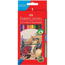 Faber-Castell Classic Coloured Pencils with Gold (12pk) - £14.10 GBP
