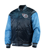 NFL Tennessee Titans NavyBlue SkyBlue Satin Letterman Baseball Varsity J... - £109.21 GBP