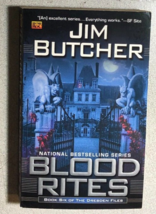 BLOOD RITES Dresden Files book 6 by Jim Butcher (2004) ROC TV paperback book - $17.81