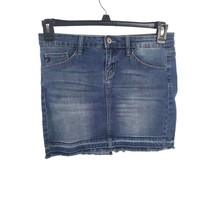Kancan 5/26 Womens Denim Skirt Mini Blue Modele Cotton Blend Summer Casual - $22.00
