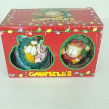 Garfield Arlene Cat Collectible Coffee Mug Cup Merry Kissmas Ornament Se... - £23.22 GBP