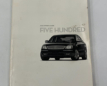 2006 Ford Five Hundred Owners Manual Handbook OEM P03B39006 - £21.10 GBP