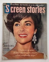 VTG Screen Stories Magazine October 1960 Elizabeth Taylor&#39;s Creed No Label - £15.14 GBP