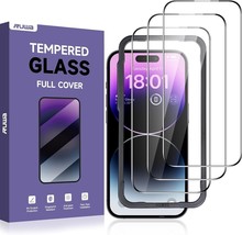 ruwa Screen Protector for iPhone 14 Pro [3-Pack] [6.1 Inch] Tempered Glass - $5.65