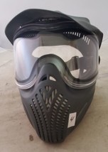 Used Full Coverage Paintball Helmet Mask Goggles - Black - £9.34 GBP