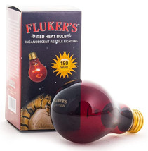[Pack of 4] Flukers Red Heat Bulb Incandescent Reptile Light 150 watt - £34.47 GBP