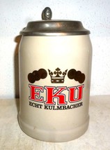 EKU Kulmbach Echt Kulmbacher lidded German Beer Stein - $14.95