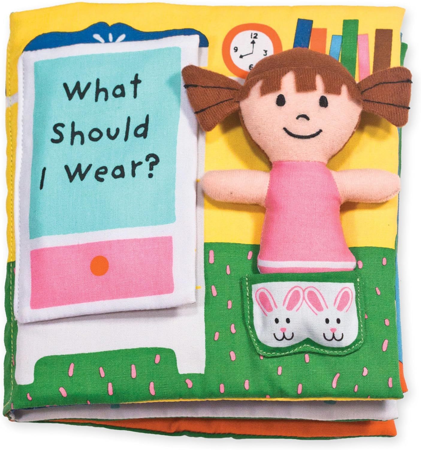 Melissa &amp; Doug Soft Activity Baby Book - What Should I Wear? - Sensory T... - $33.98