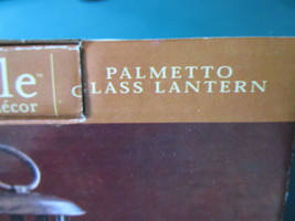 Palmetto Lyfestyle Glass Lantern Nib, 10&quot; Original - £35.52 GBP