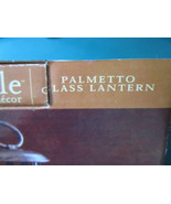 PALMETTO LYFESTYLE GLASS LANTERN NIB, 10&quot; ORIGINAL - $733.66 MXN