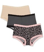 Maidenform Womens Microfiber 3 Pack, One Fab Fit Boyshort Panties with L... - €17,19 EUR