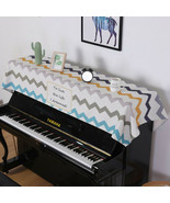 74”x35” Multi Color Piano Anti-Dust Digital Print Cover Dust Upright Pia... - £41.03 GBP