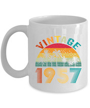 Vintage 1957 Coffee Mug 67 Year Old Retro Cup 67th Birthday Gift For Men Women - £11.79 GBP