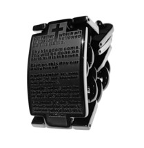 Geek Christian Bracelet Lord&#39;s Prayer or TEN Black High - £72.44 GBP