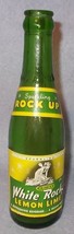 Vintage White Rock Lemon Lime 7 Oz Paper Label Green Glass Soda Pop Bottle -A-  - £5.55 GBP