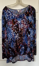 Cato Women&#39;s Multicolor Abstract Top Size S - $15.10