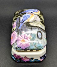 Ceramic Floral &amp; Birds Trinket Box VTG. EUC. - £10.85 GBP