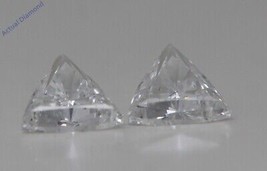 A Pair Of Triangle Natural Mined Loose Diamonds (0.75 Ct F Vs2-si1 Clarity) - £1,033.89 GBP